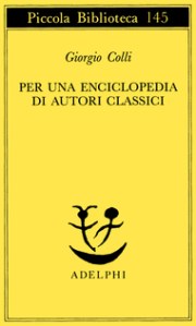 Enciclopedia-Giorgio Colli